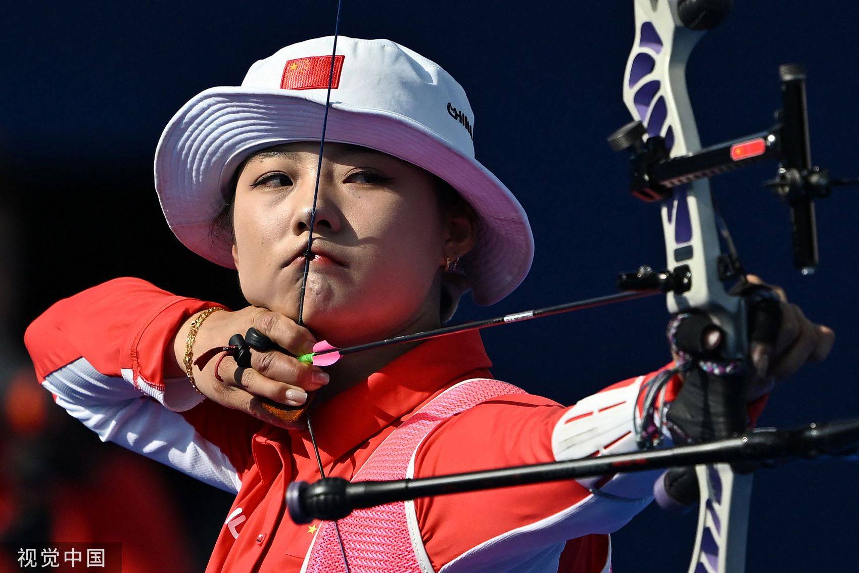射箭女子个人决赛法国队选手登顶
